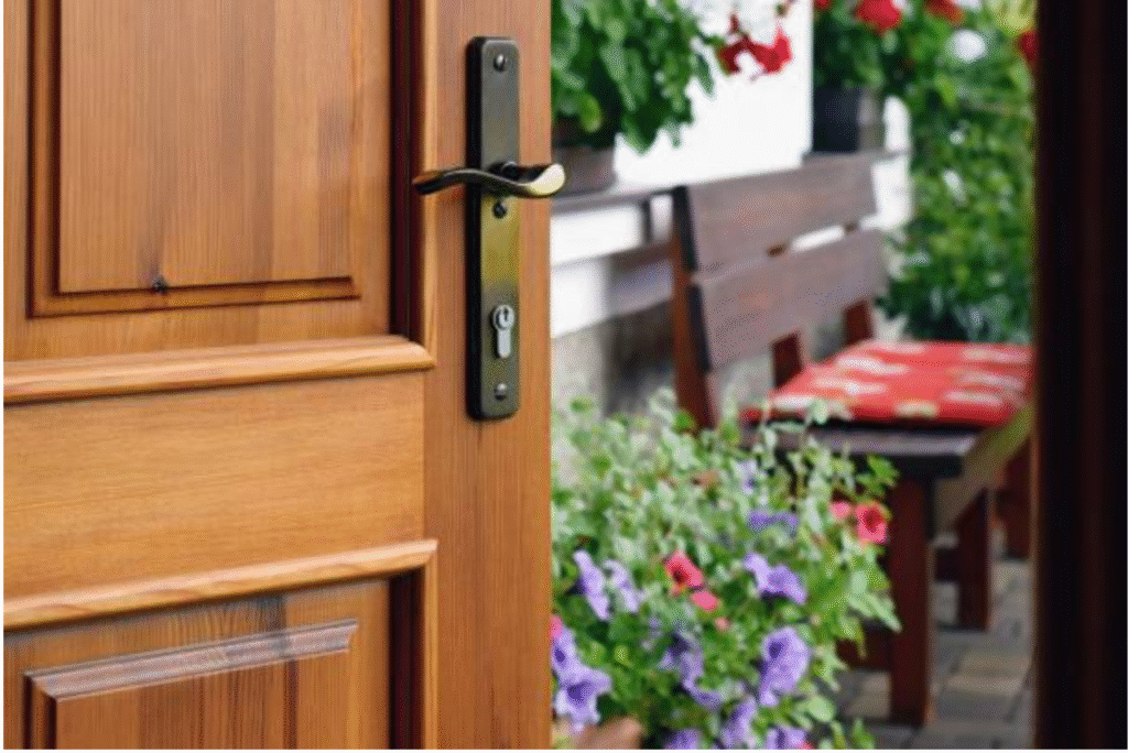 wood door